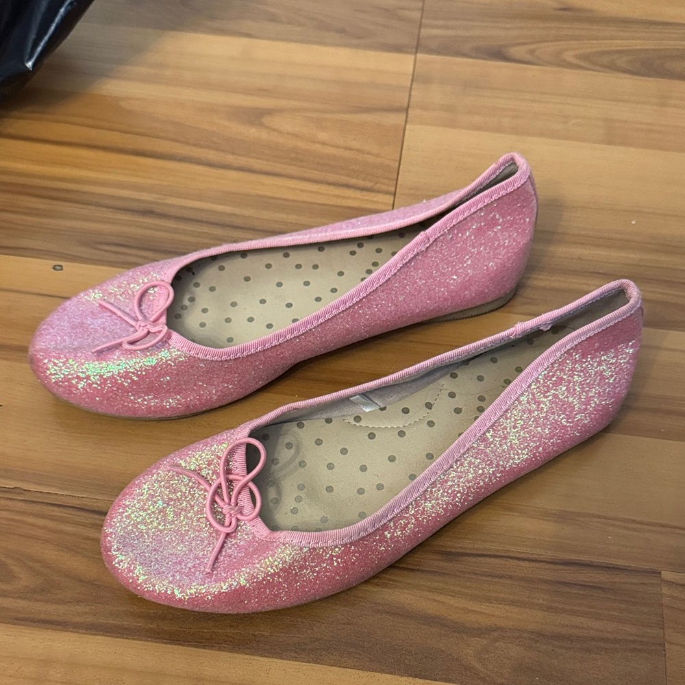 Cat & Jack Sparkling Pink Flats